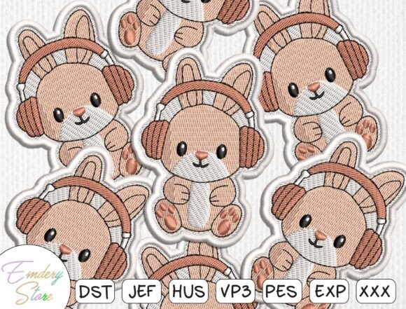 Download Cute Bunny Embroidery Patch Set - Patch Collection