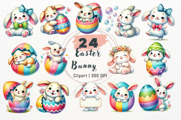 Download Vintage Easter Bunny Clipart PNG - Vintage easter Collection