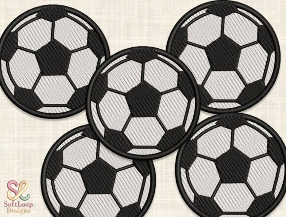 Download SOCCER BALL Patch Embroidery Design - Patch Collection