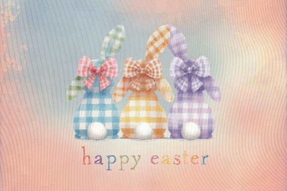 Download Retro Vintage Easter Bunny PNG - Vintage easter Collection