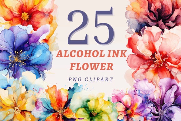 Download Alcohol Ink Flower PNG Bundle - Flower png Collection