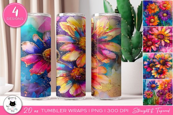 Download Daisy Floral Tumbler Wraps | Flower PNG - Flower png Collection
