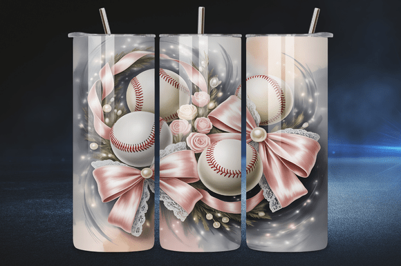 Download Feminine Sports Baseball Tumbler Wrap - Feminine sports Collection