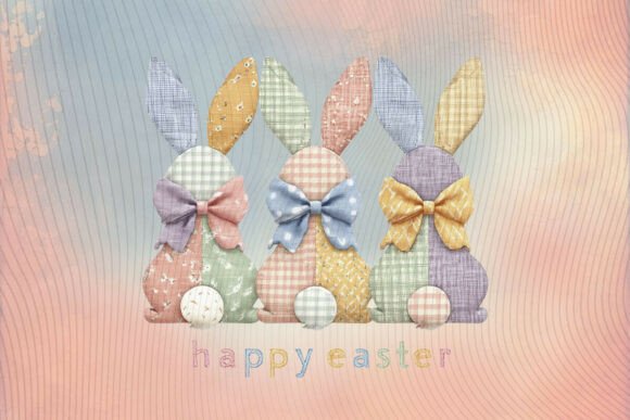 Download Retro Vintage Easter Bunny PNG - Vintage easter Collection
