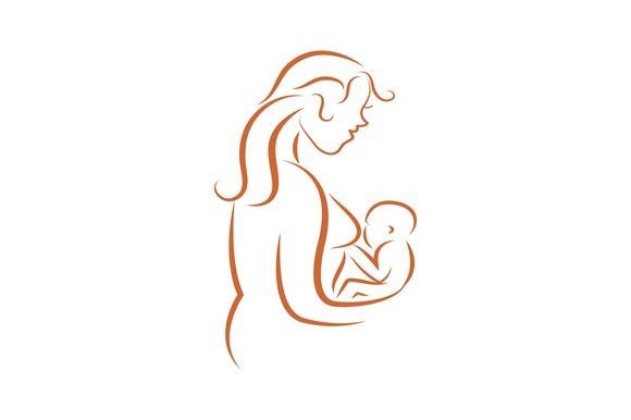 Download Breastfeeding Mom Illustration Design - Mom illustration Collection