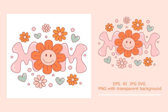 Download Retro Mom Illustration|Gift for Mom - Mom illustration Collection