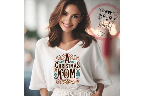 Download Christmas Mom Illustration PNG - Mom illustration Collection